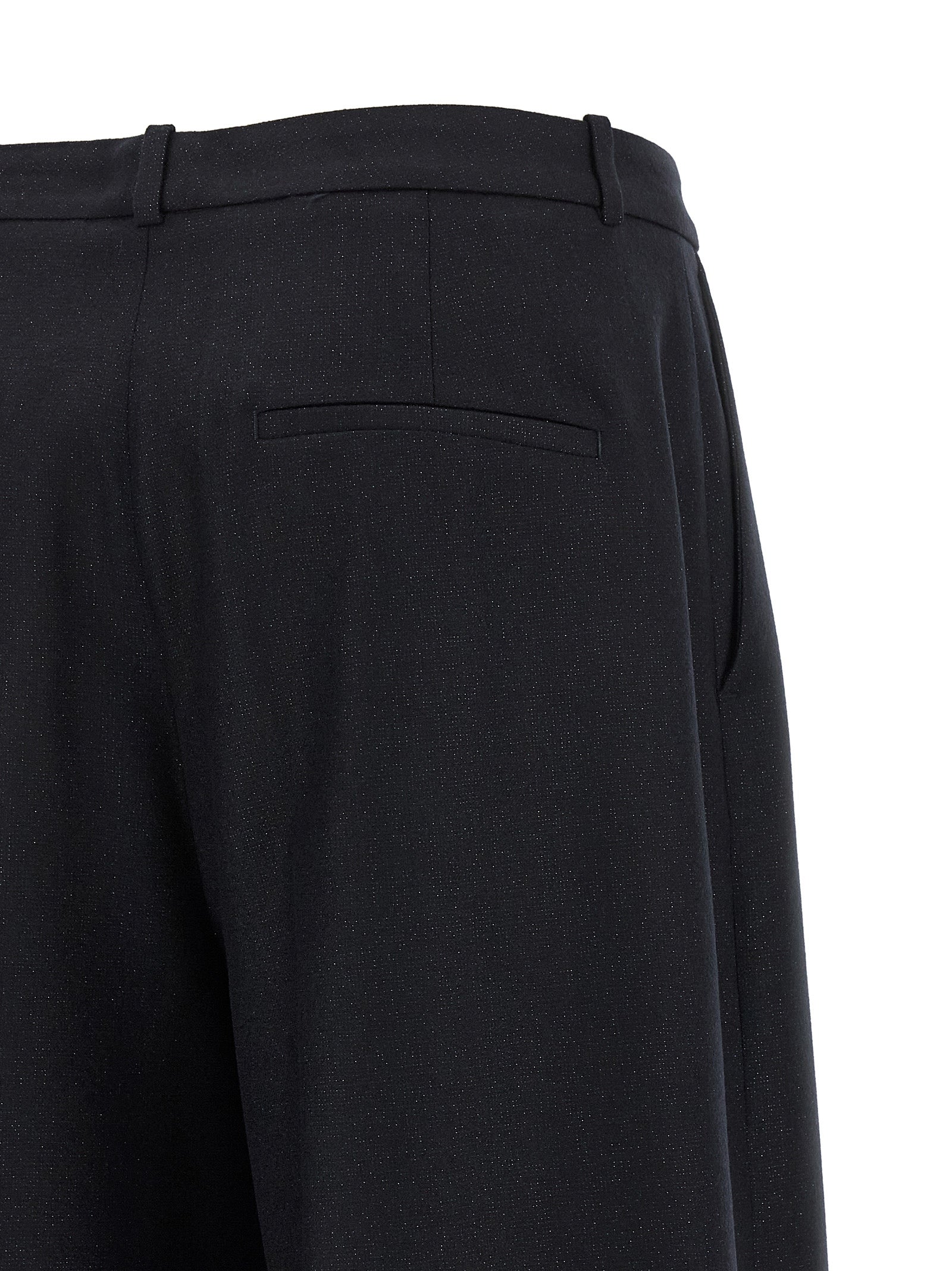 Peserico Blue Virgin Wool Casual Pants