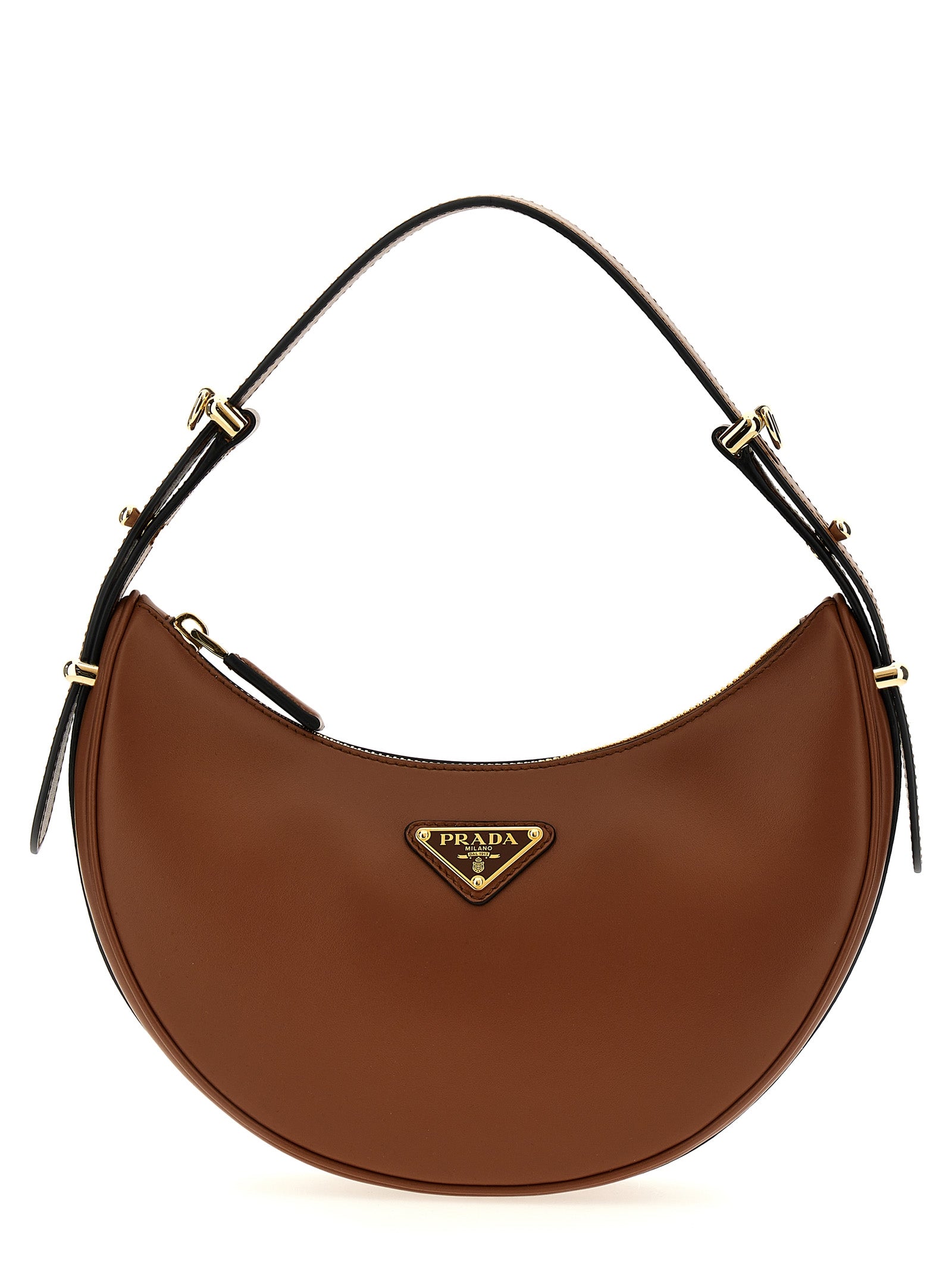 Prada Brown Calfskin Shoulder Bag