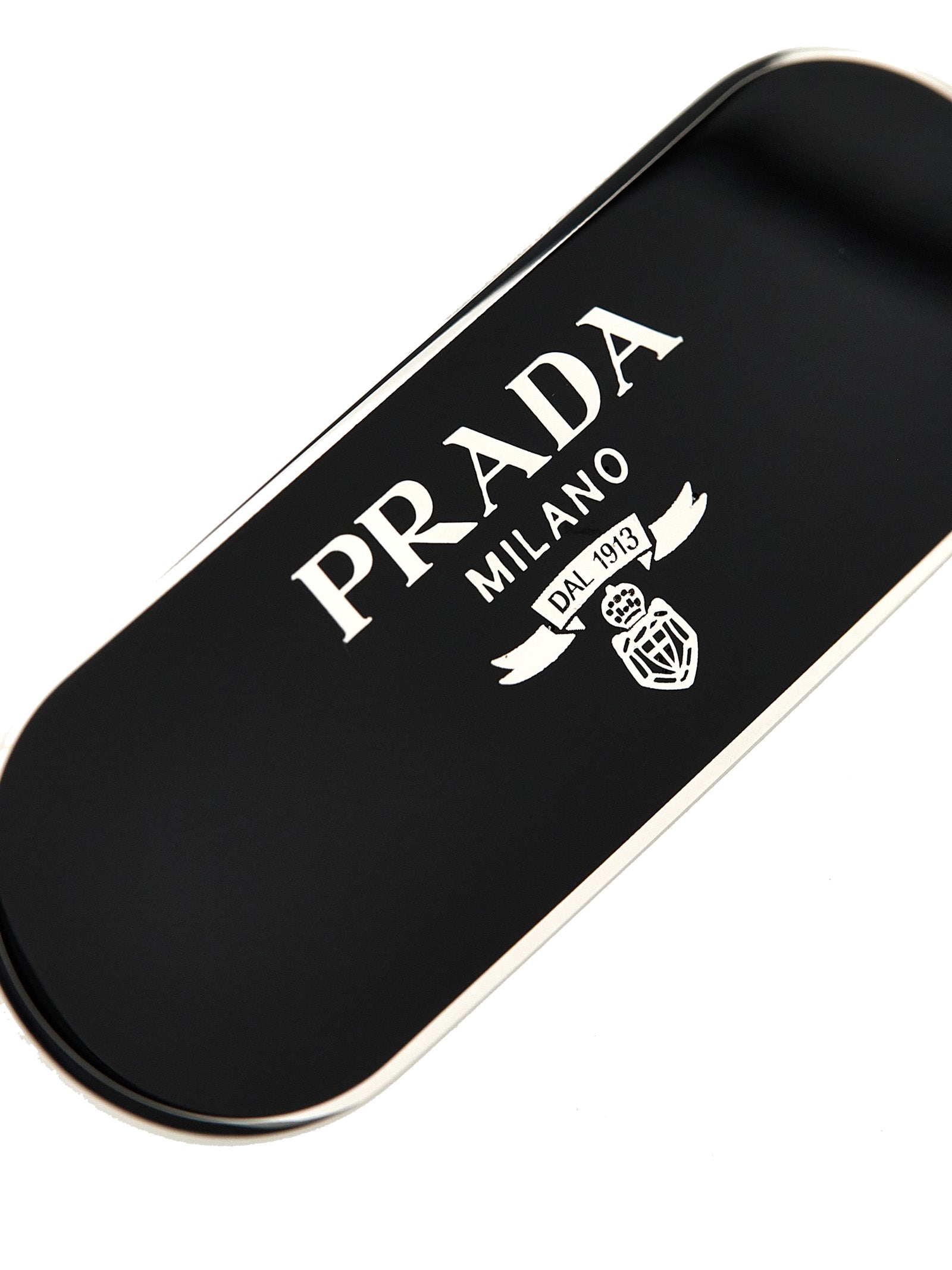 Prada Black Stainless Steel Hair Clip