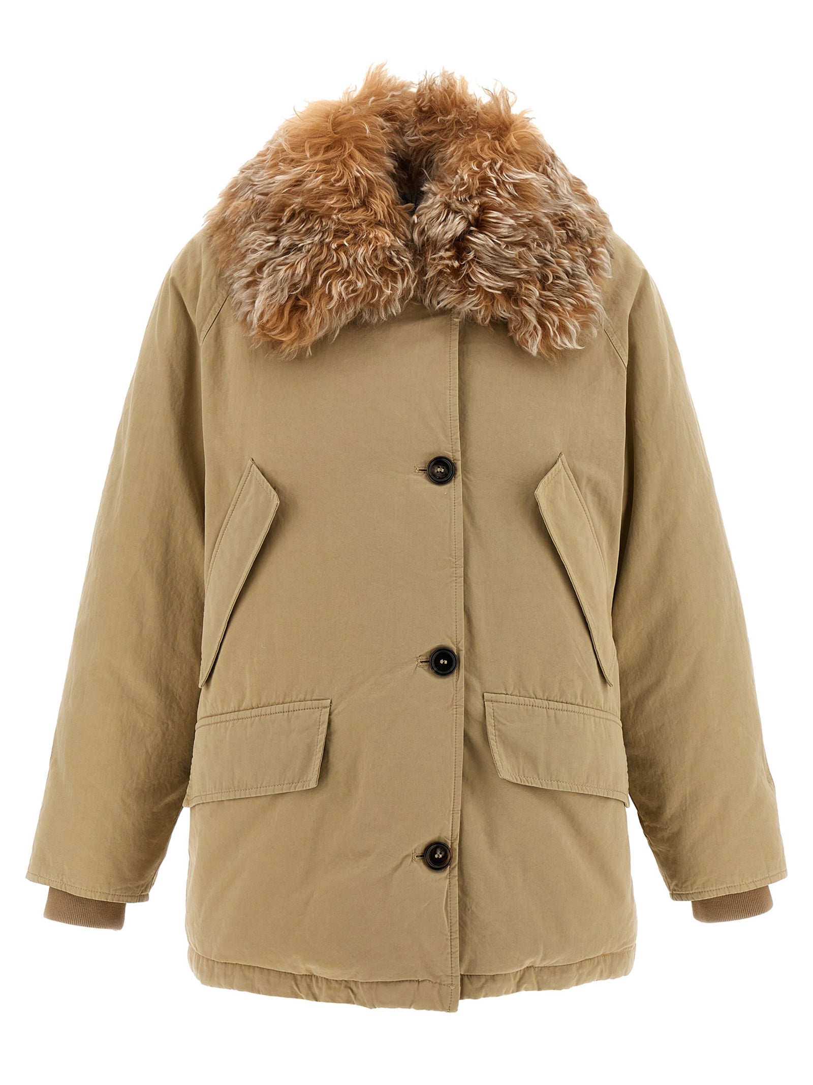 Prada Beige Cotton Full-Length Jacket