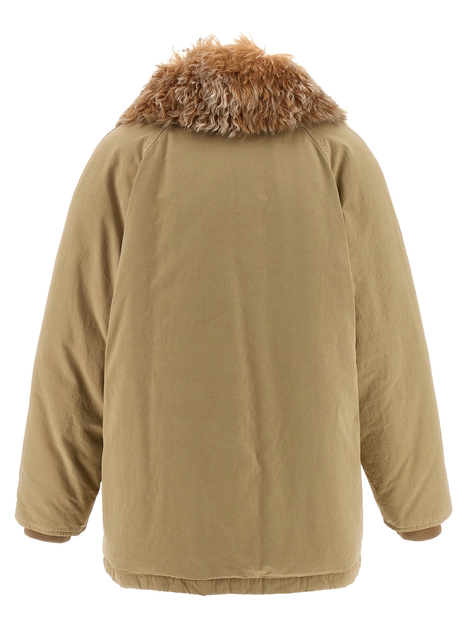 Prada Beige Cotton Full-Length Jacket