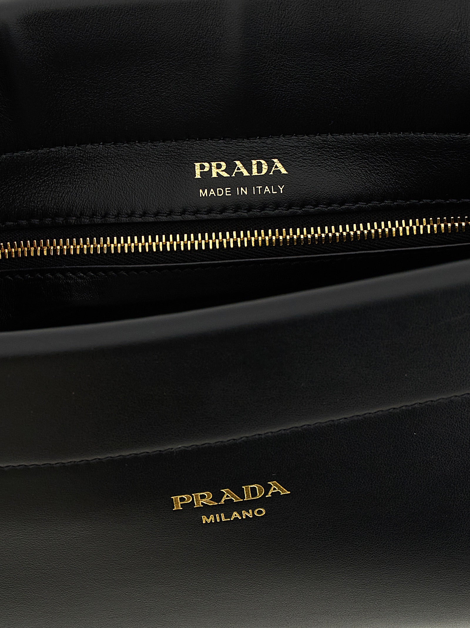 Prada Black Calfskin Shoulder Bag