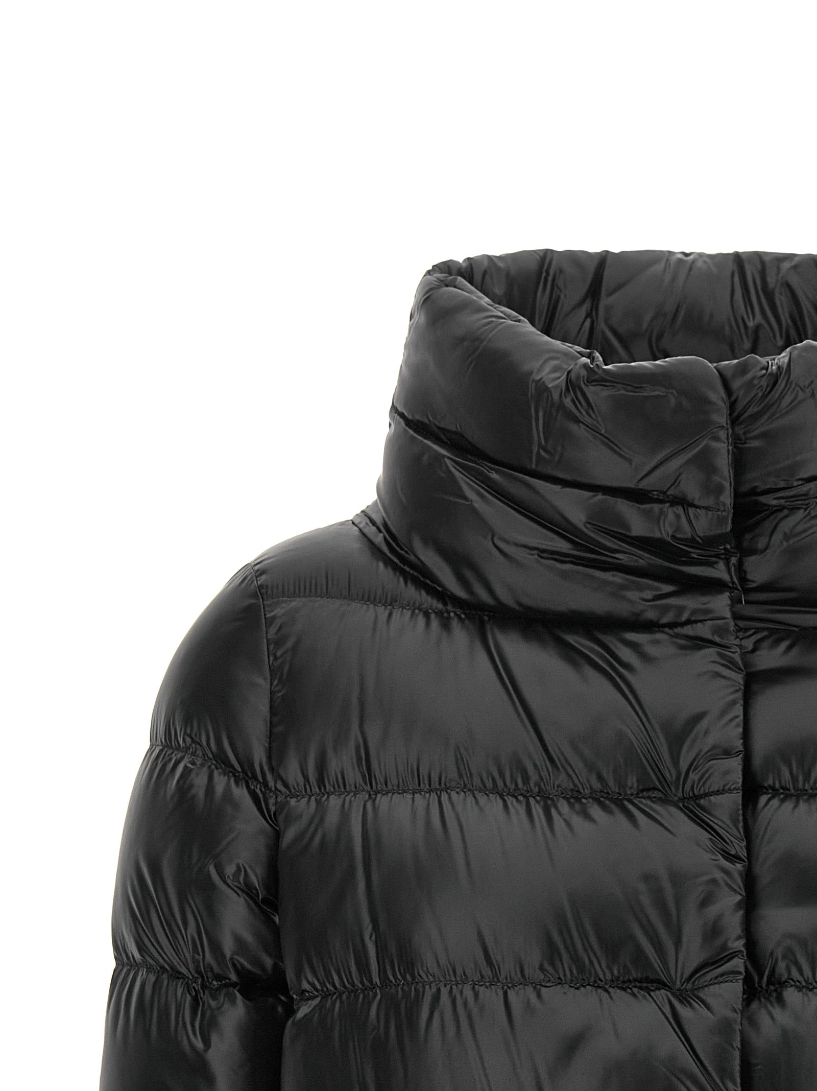 Herno Black Polyamide Full-Length Jacket