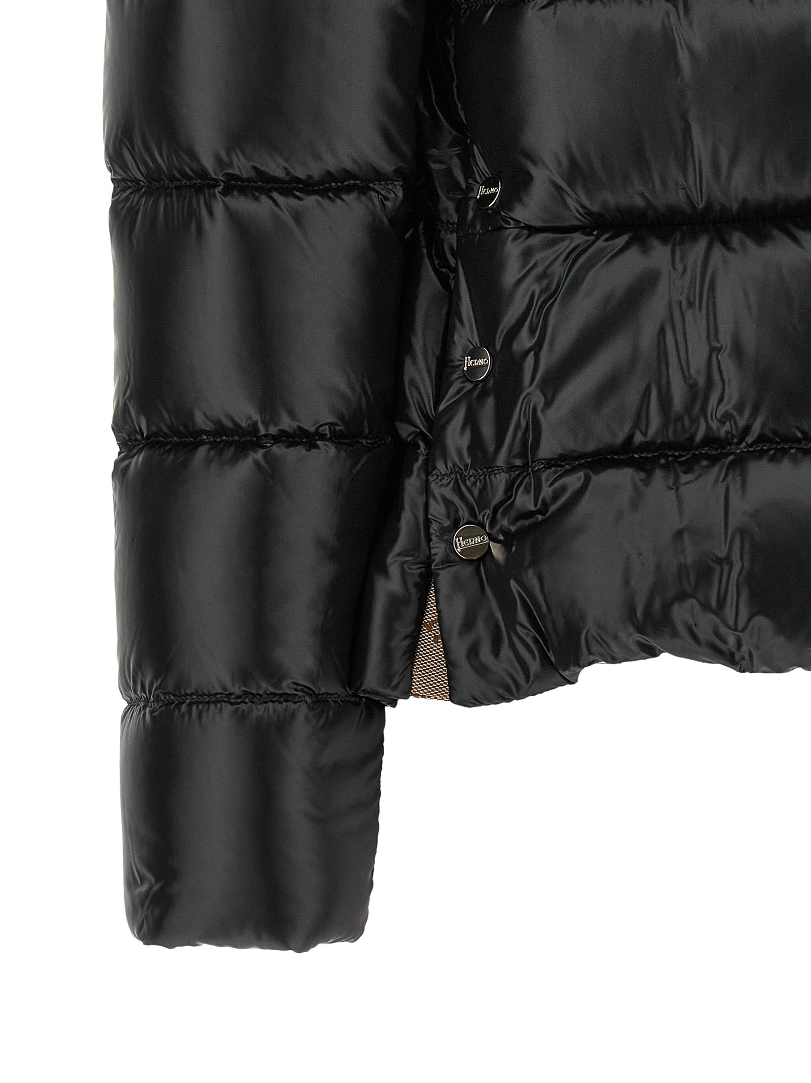 Herno Black Polyamide Full-Length Jacket