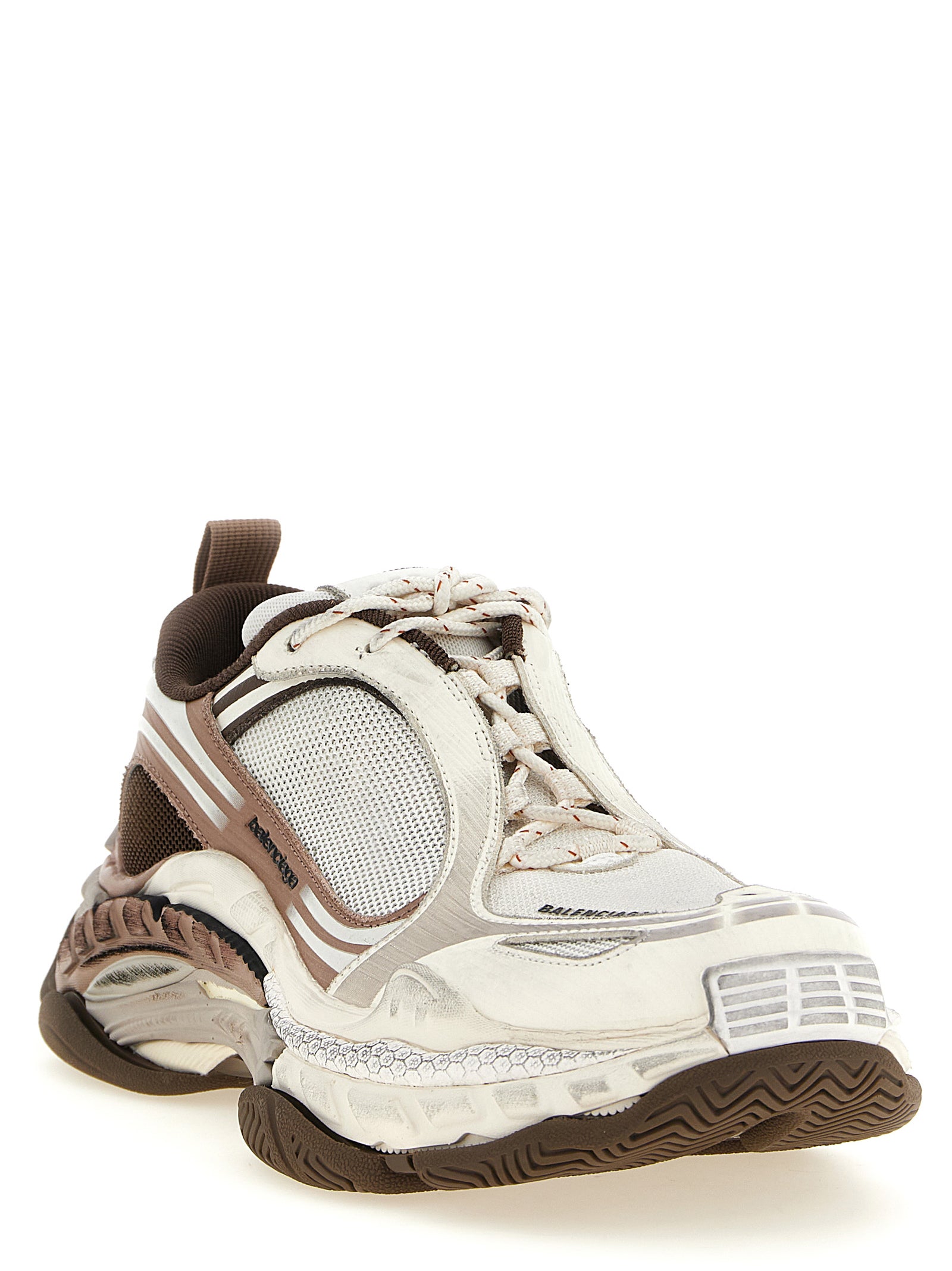 Balenciaga White Polyethylene Athletic Sneakers