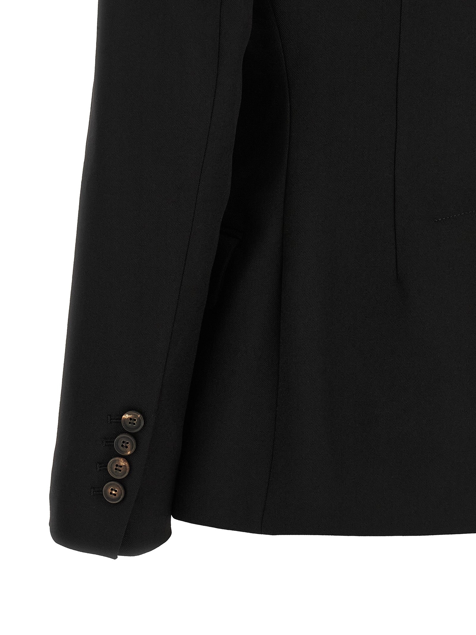 Brunello Cucinelli Black Virgin Wool Blazer