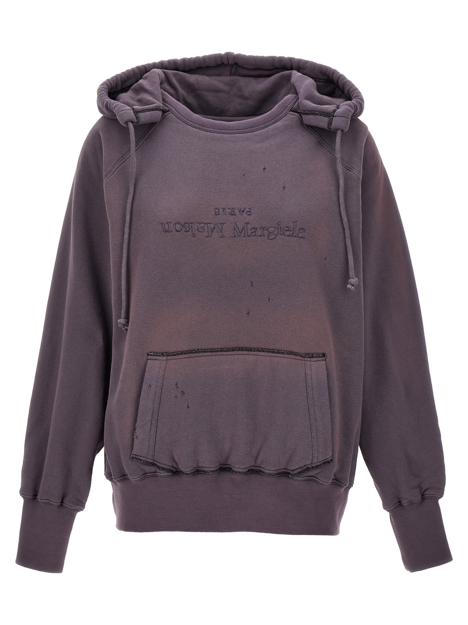 Maison Margiela Purple Cotton Hoodie