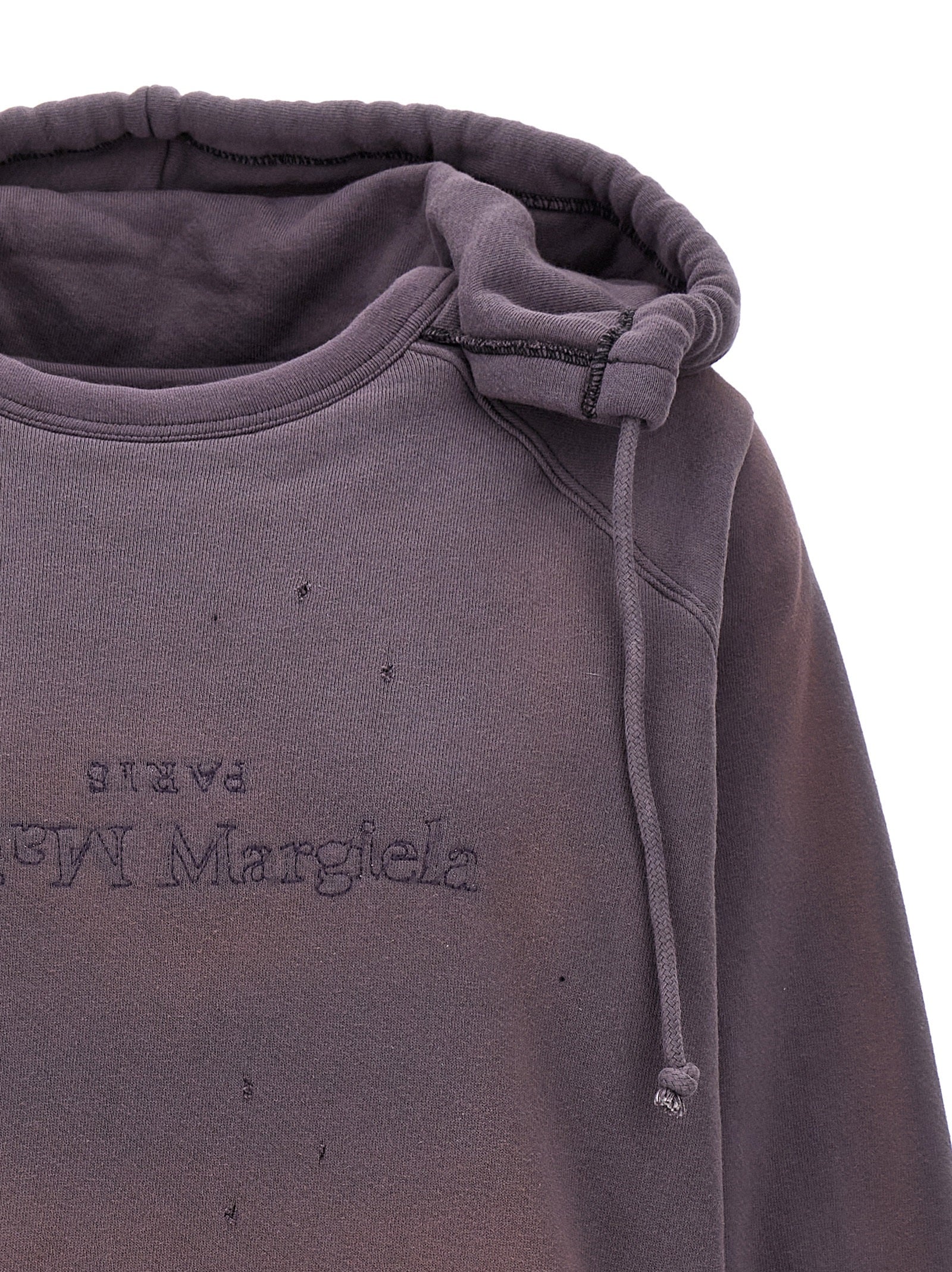 Maison Margiela Purple Cotton Hoodie