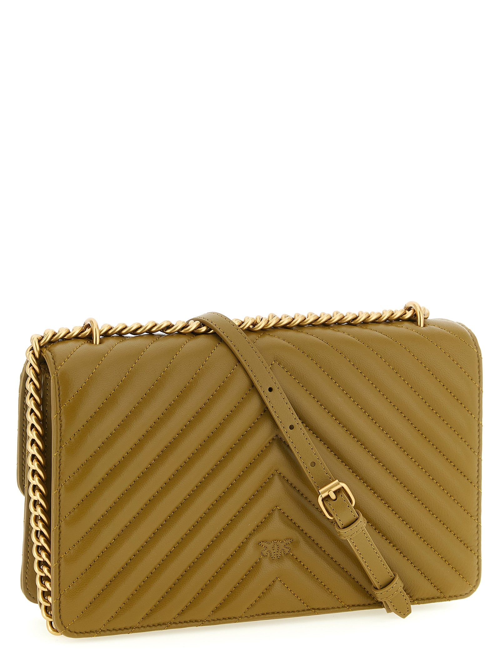 PINKO Bicolor Lambskin Crossbody Bag