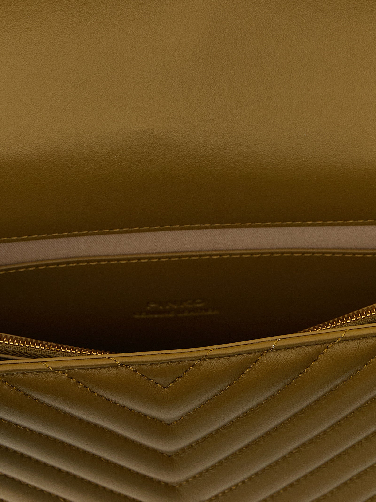 PINKO Bicolor Lambskin Crossbody Bag