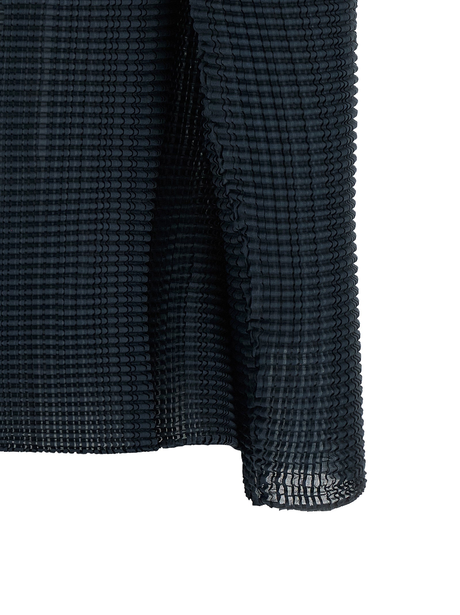 Issey Miyake Blue Polyester Cardigan