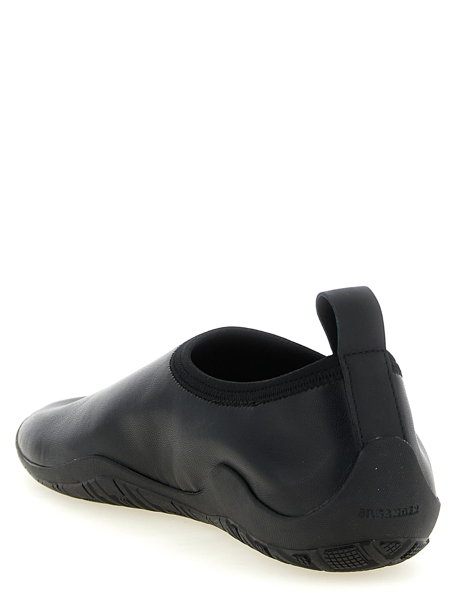 Jil Sander Black Polyethylene Flats
