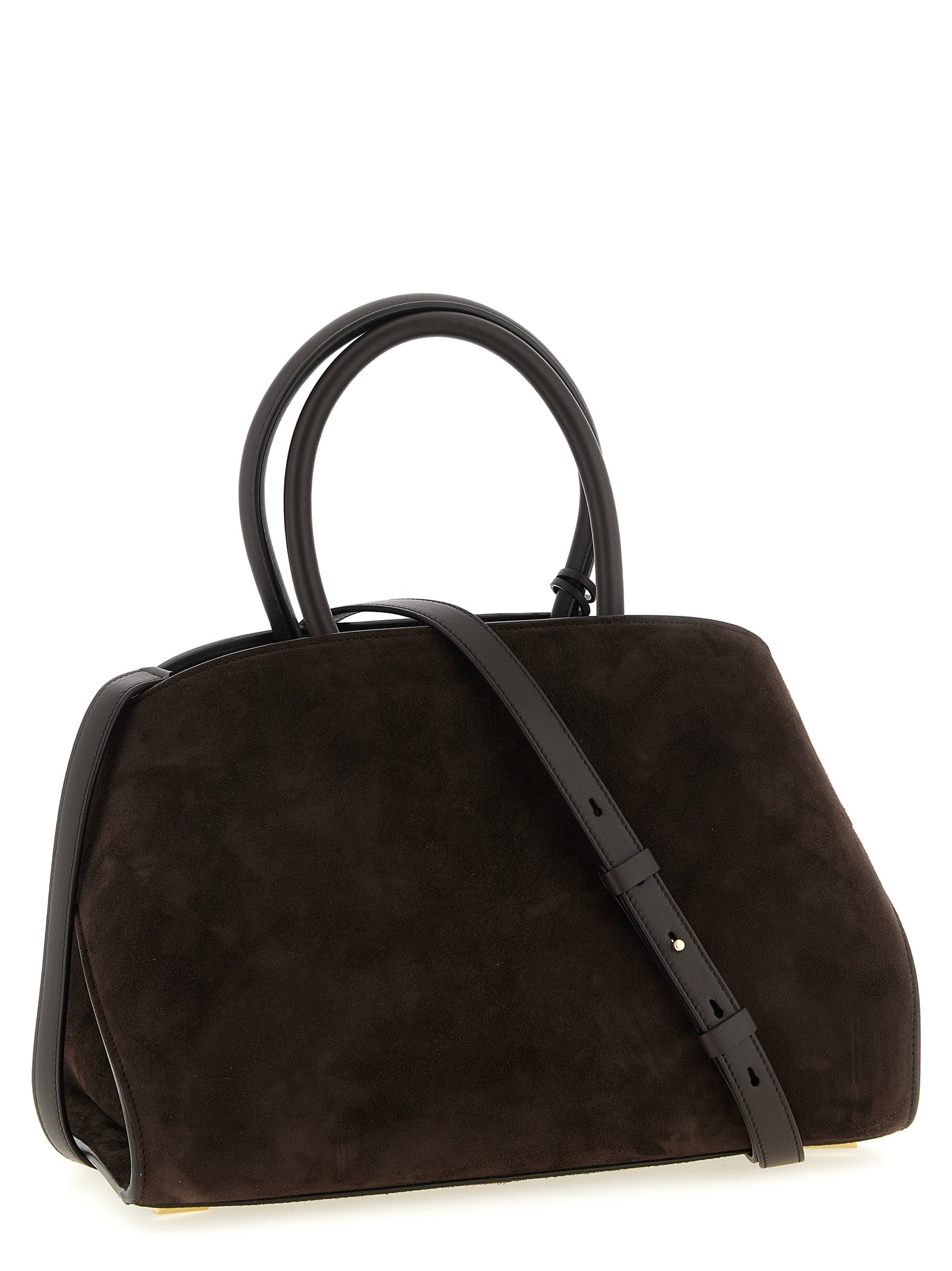 Ferragamo Brown Goatskin Handbag