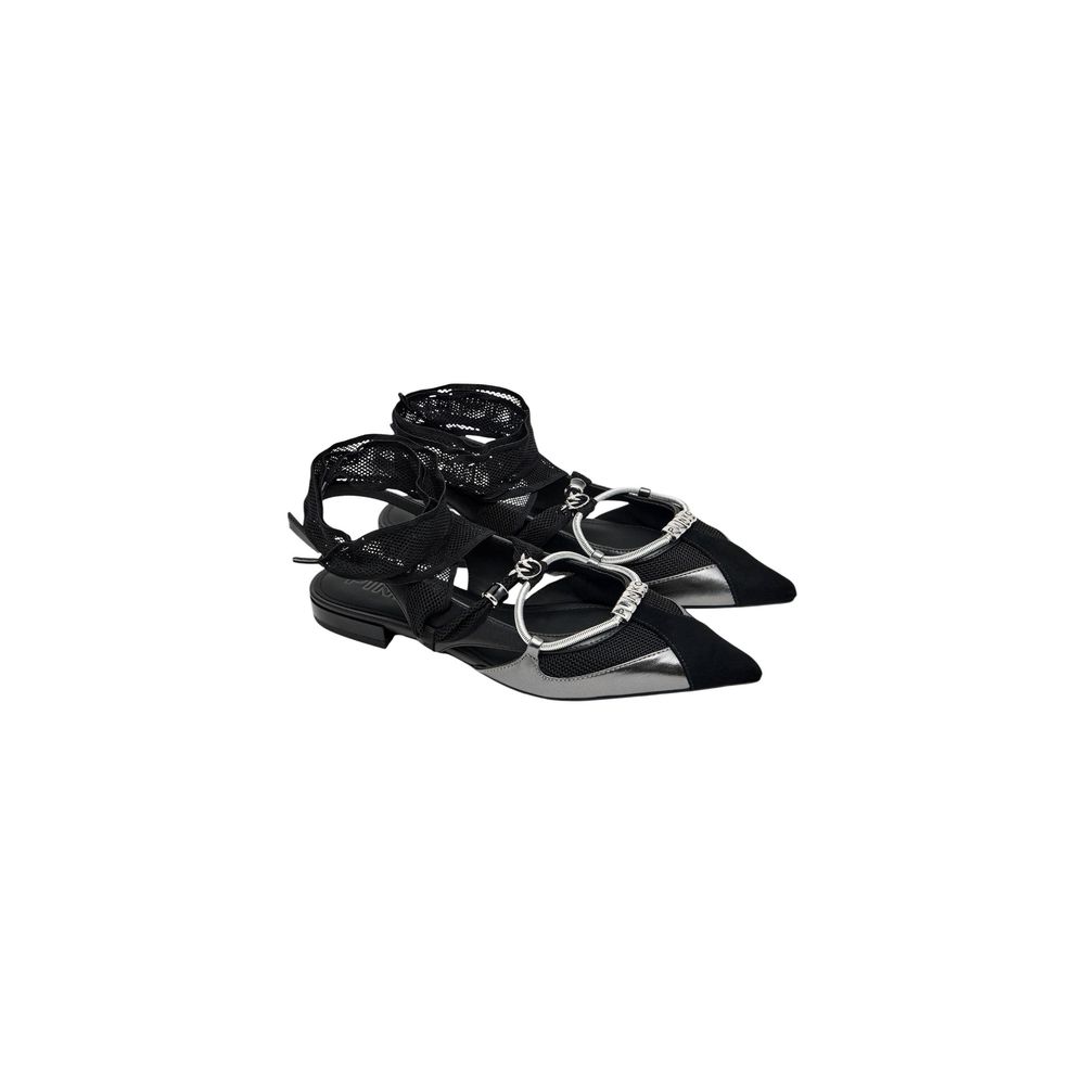 PINKO Black Leather Platform Pumps