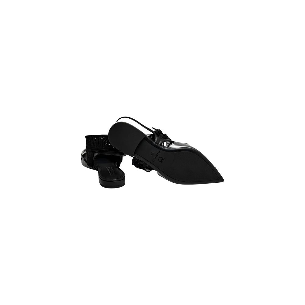 PINKO Black Leather Platform Pumps