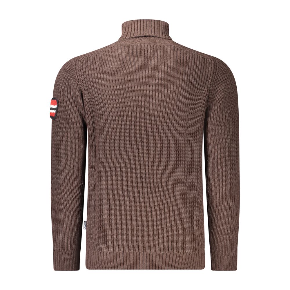 Norway 1963 Brown Acrylic Men's Sweater