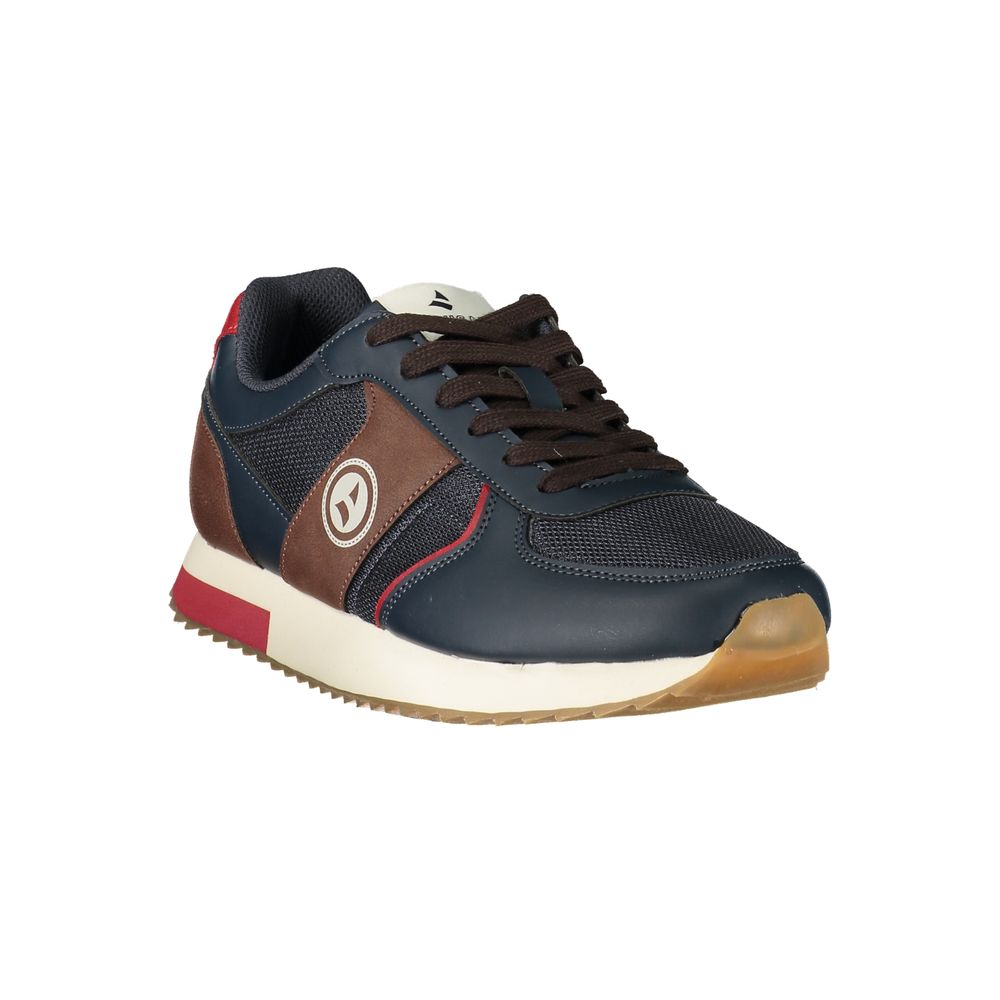 Navigare Blue Polyester Men's Sneaker