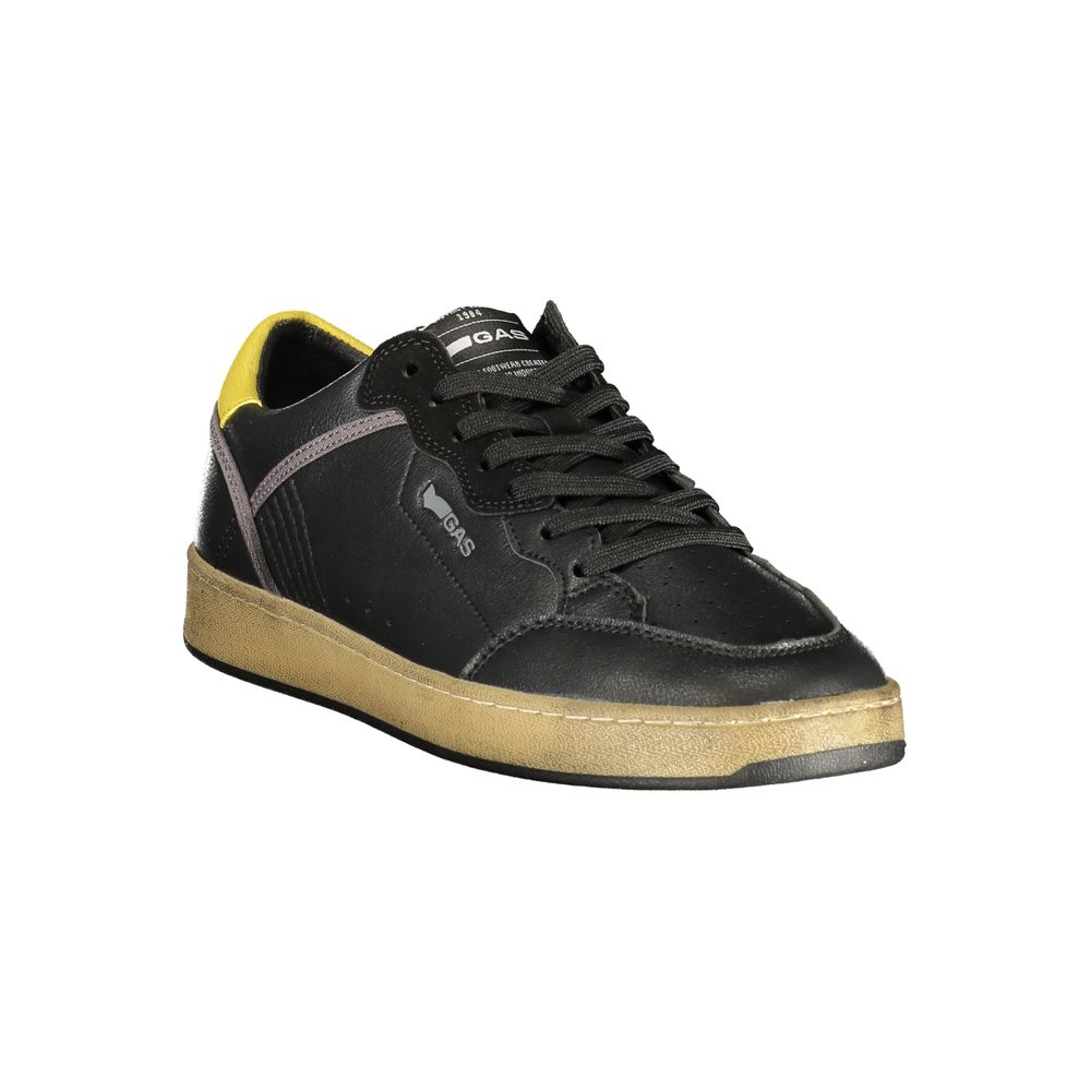 Gas Black Polyurethane Men's Sneaker