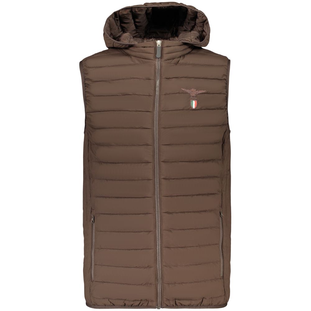 Accademia Militare Marrone Polyester Men's Jacket
