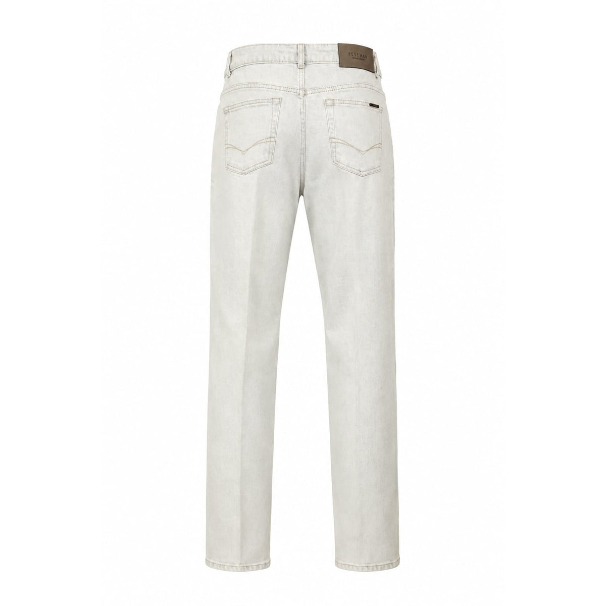 Peserico White High Rise Straight Leg Jeans