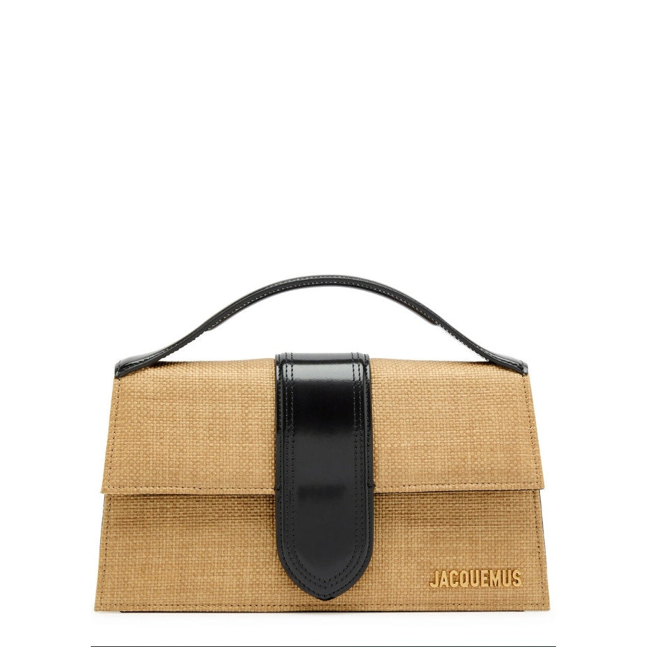 Jacquemus  Multicolor le Grand Bambino Faux Raffia Top Handle Bag