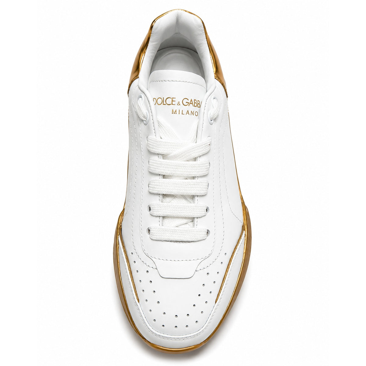 Dolce & Gabbana White Gold  Daymaster Sneaker Shoes