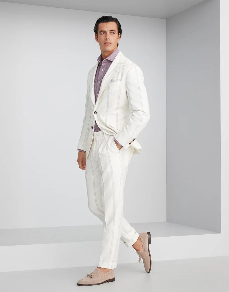BRUNELLO CUCINELLI MEN'S SUIT MG494LDWH_C001 NWT