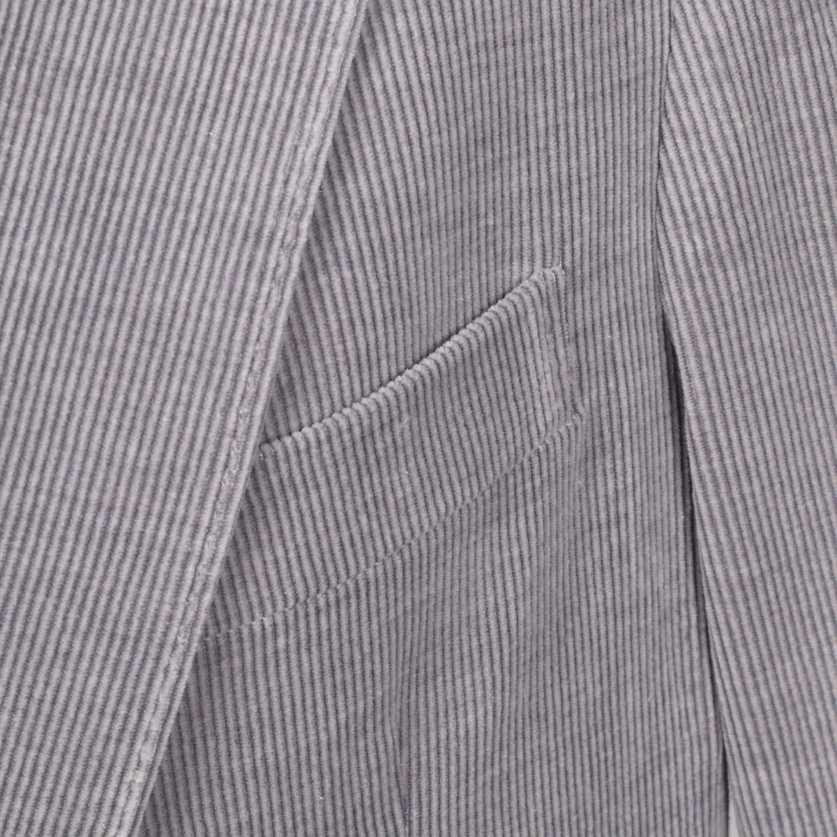 BRUNELLO CUCINELLI MEN'S GRAY WOOL BLEND CORDUROY TWO BUTTON BLAZER