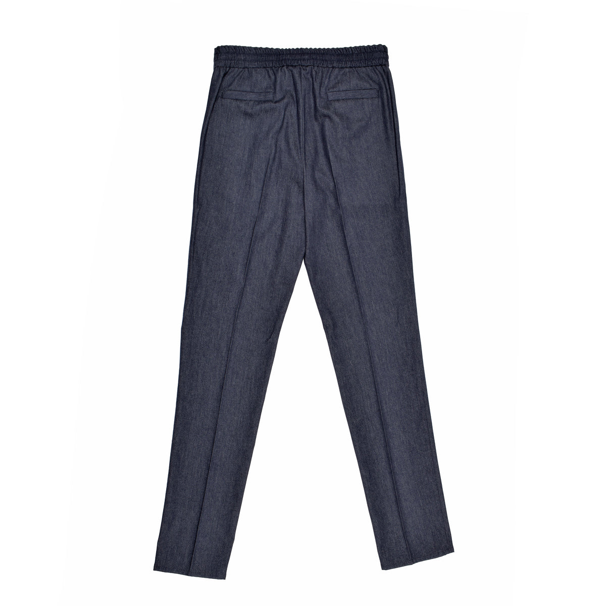 BRUNELLO CUCINELLI MEN'S DARK GREY WOOL LEISURE TROUSERS