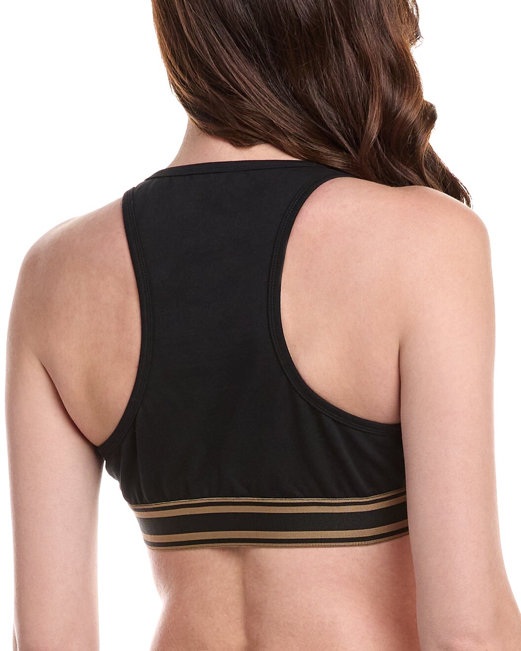 BRUNELLO CUCINELLI WOMEN'S BLACK ATHLETIC BRA TOP