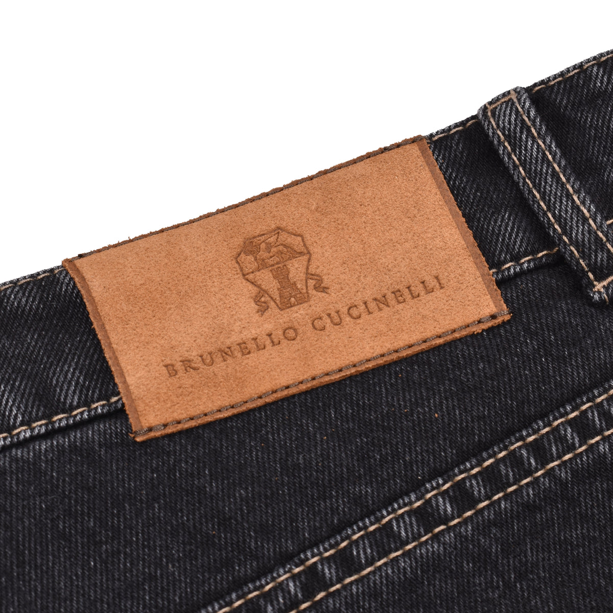 BRUNELLO CUCINELLI MEN'S DARK DENIM STRAIGHT TROUSERS