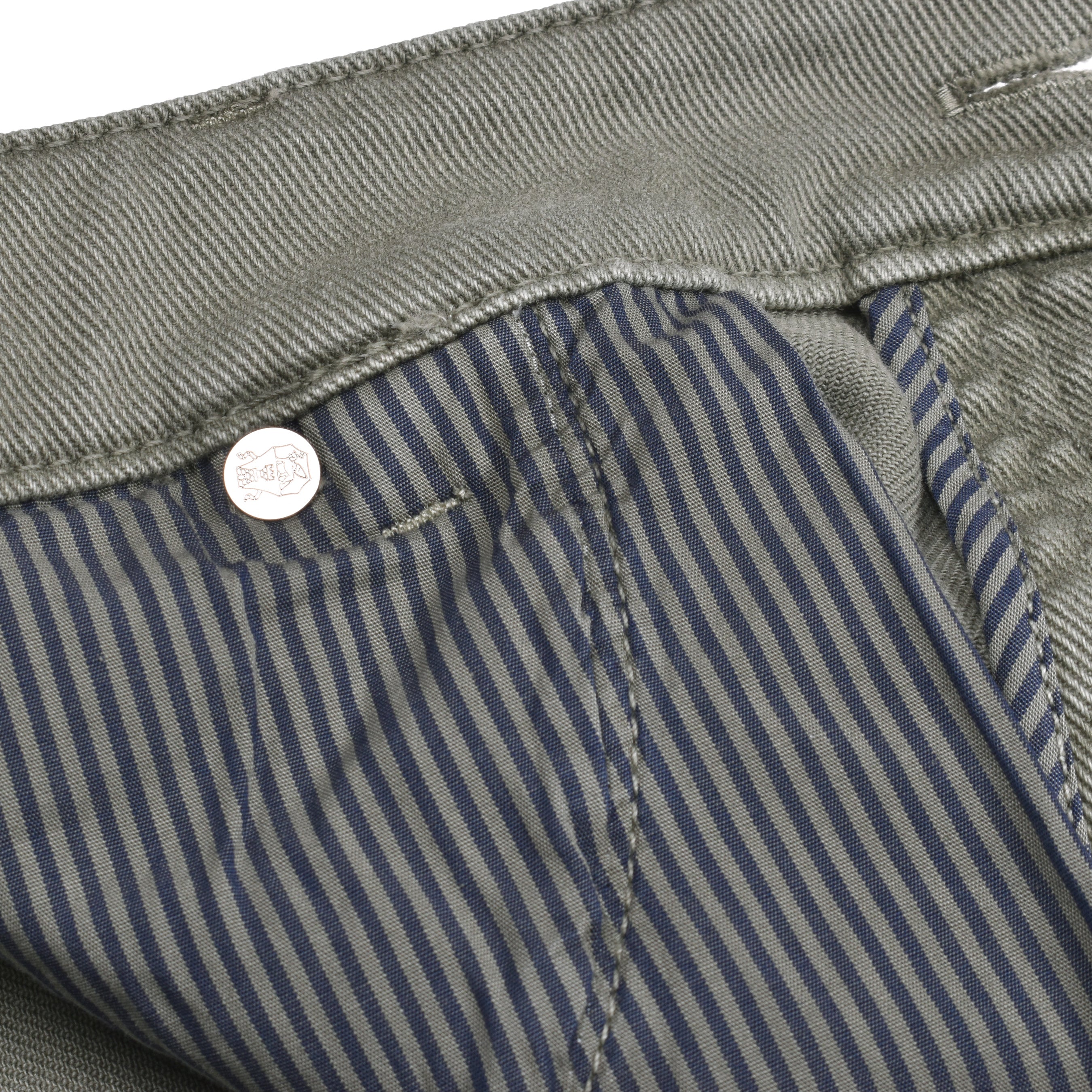 BRUNELLO CUCINELLI MEN'S MILITARY GREEN SKINNY FIT JEANS
