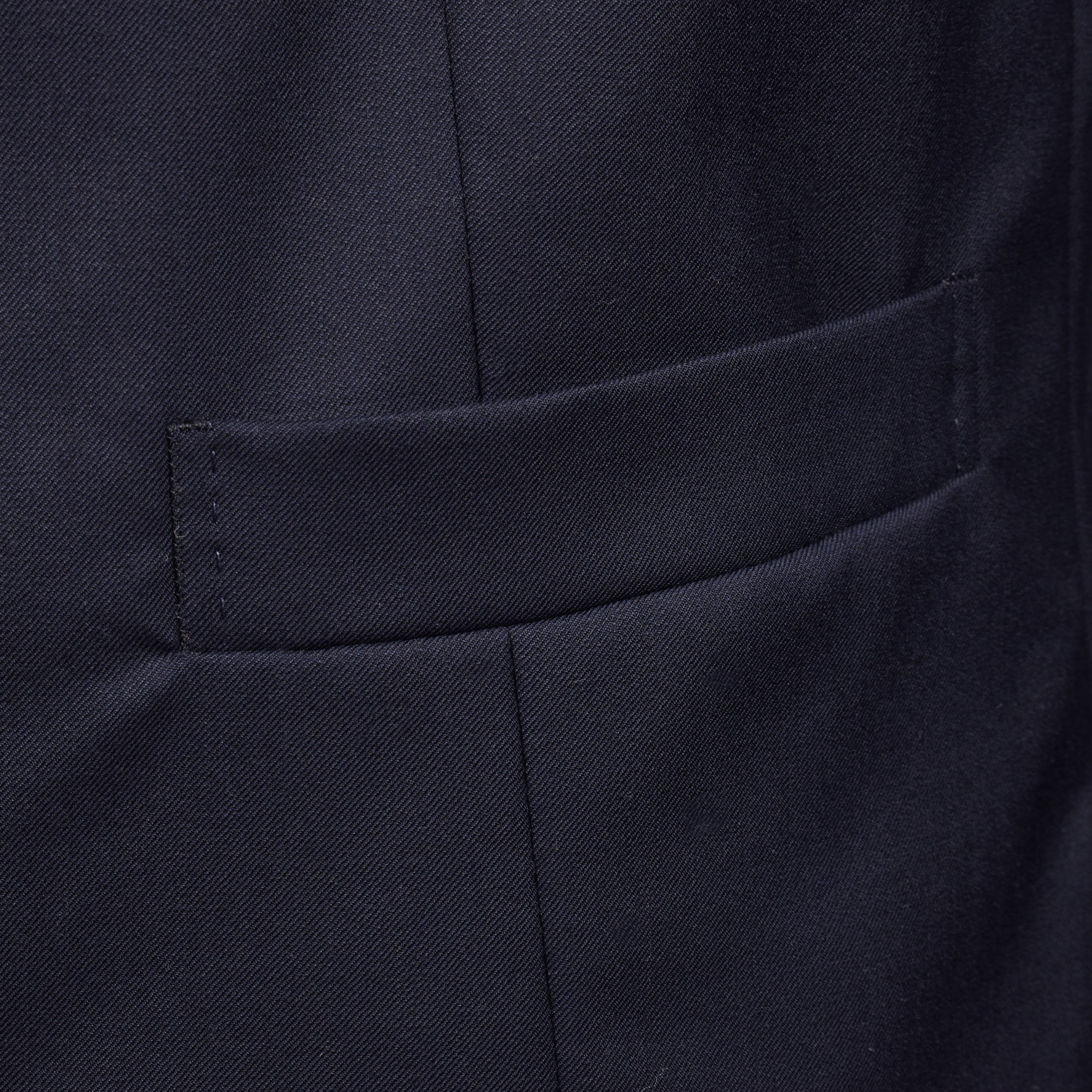 BRUNELLO CUCINELLI MEN'S NAVY WOOL BLEND EVENING VEST