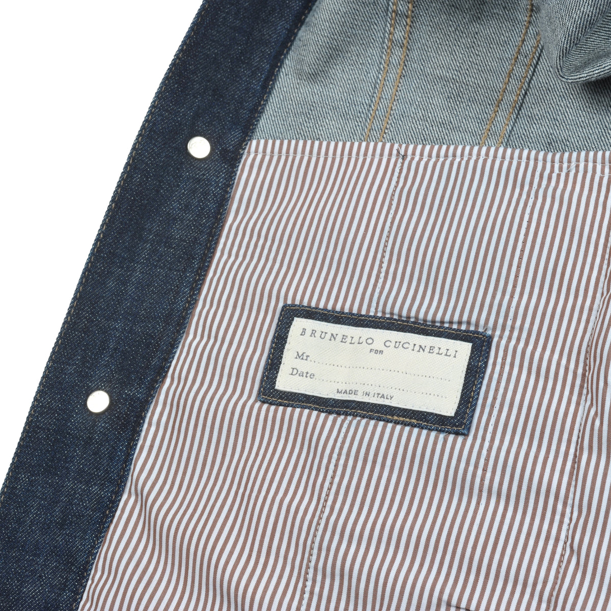 BRUNELLO CUCINELLI MEN'S 100% COTTON DENIM OUTERWEAR JACKET NEW