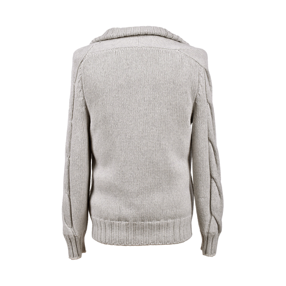 BRUNELLO CUCINELLI MEN'S 100% CASHMERE CARDIGAN STLYE CABLE KNIT PUFFER JACKET