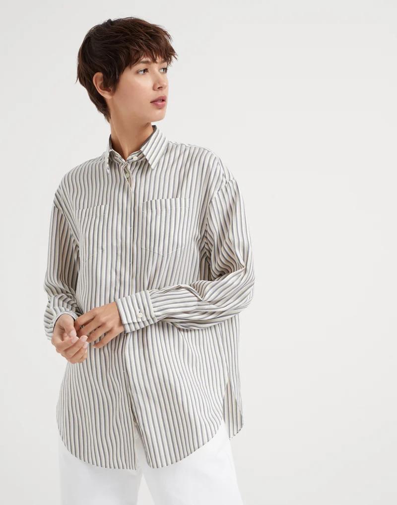 BRUNELLO CUCINELLI WOMEN'S SHIRT MA771MK916_C001 NWT