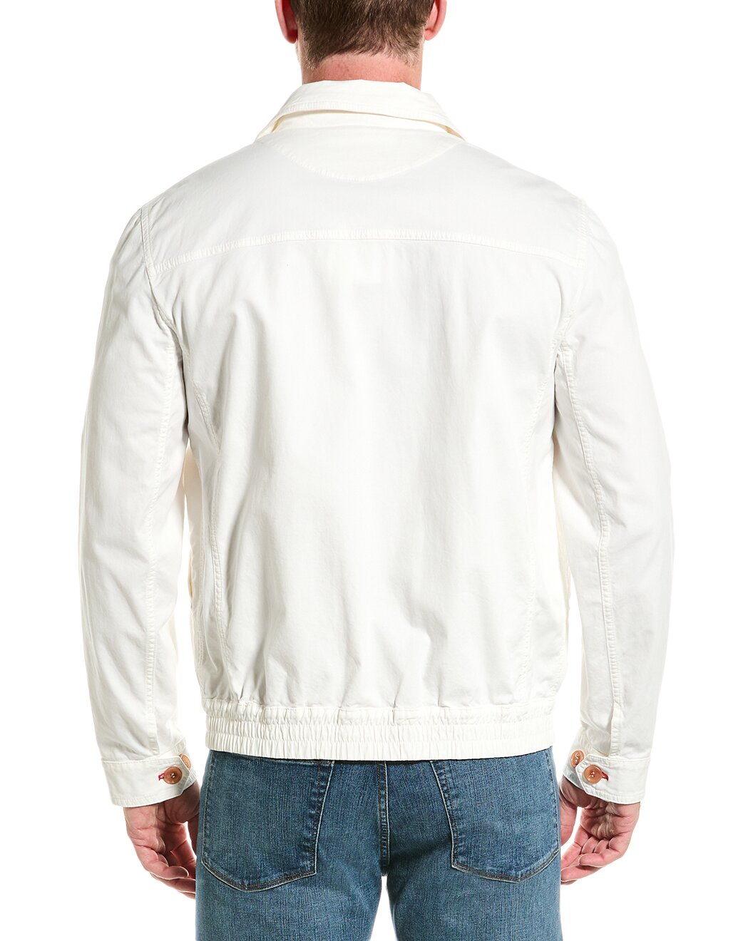 BRUNELLO CUCINELLI MEN'S SNOW COTTON ZIP JACKET