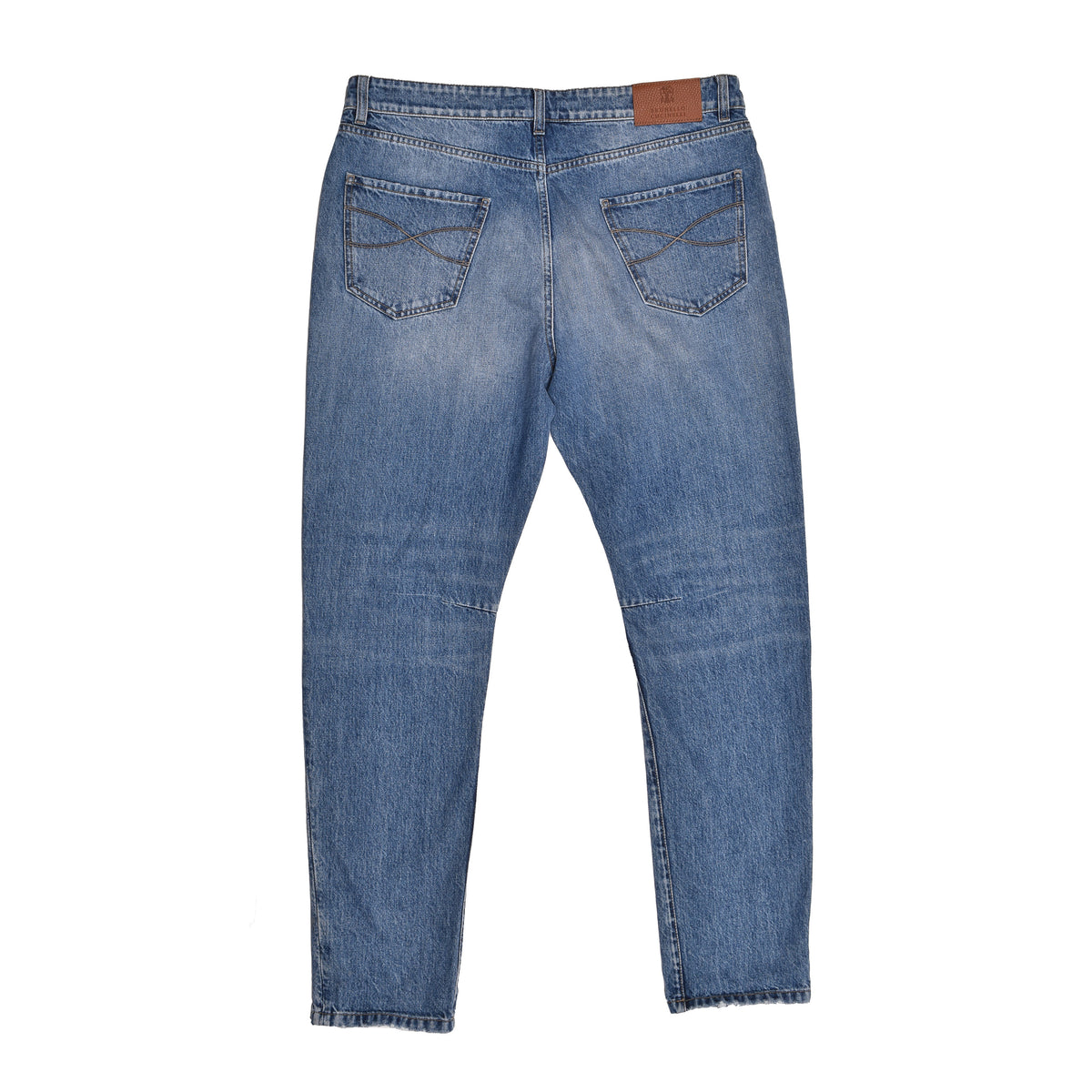 BRUNELLO CUCINELLI MEN'S LIGHT BLUE RELAXED TROUSERS
