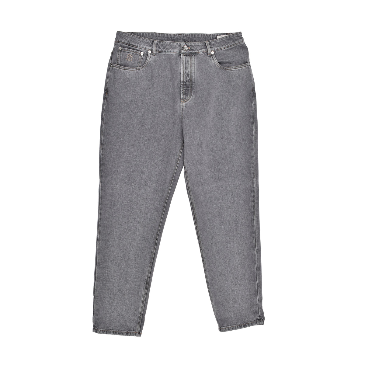 BRUNELLO CUCINELLI MEN'S LIGHT DENIM STRAIGHT FIT JEANS