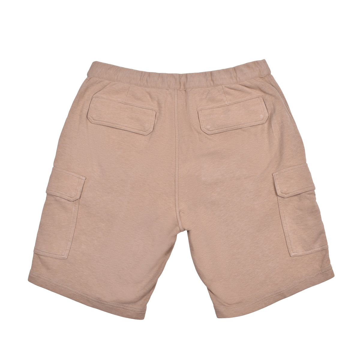 BRUNELLO CUCINELLI MEN'S BEIGE COTTON CARGO SHORTS