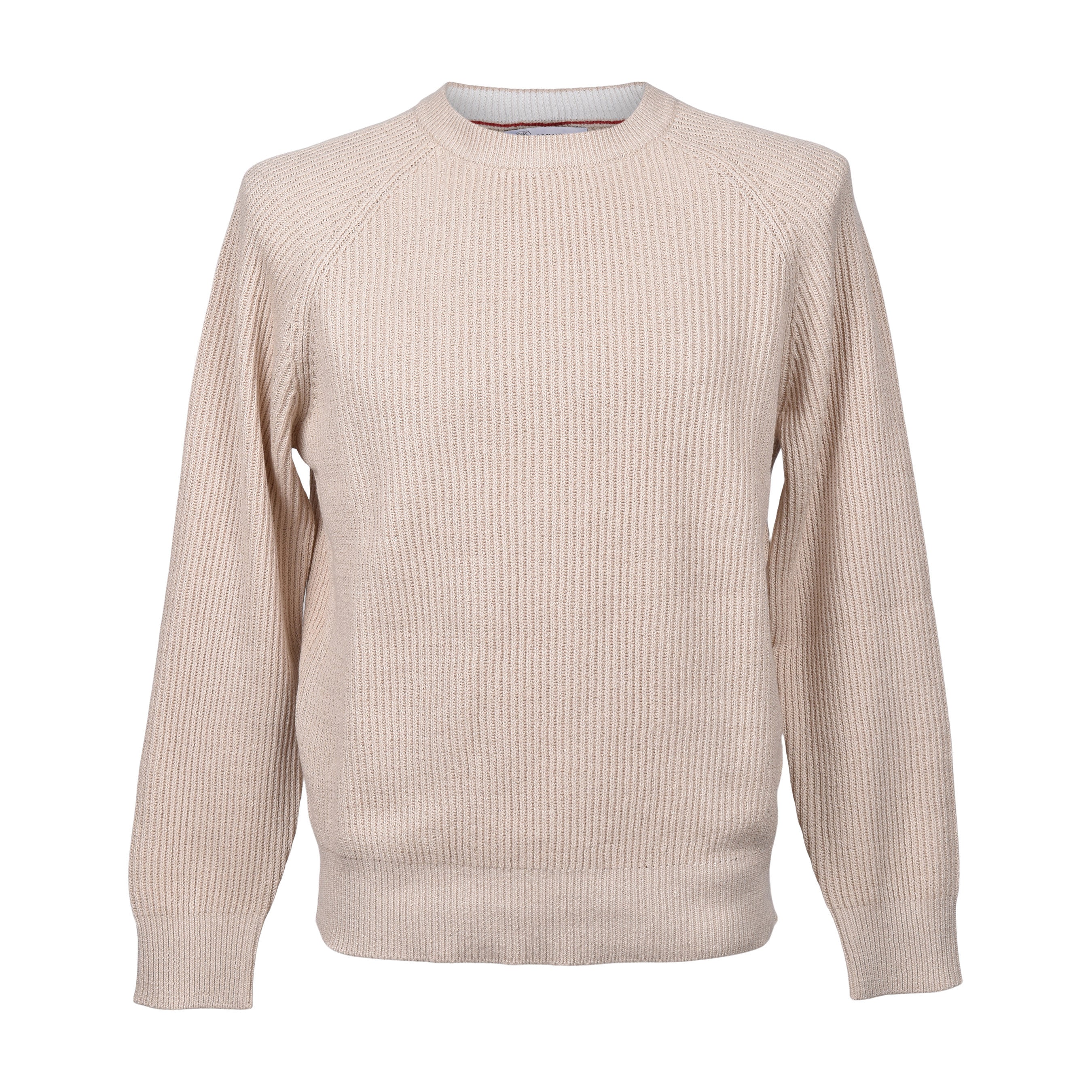 BRUNELLO CUCINELLI MEN'S 100% COTTON CREW NECK ENGLISH RIB SWEATER/PULLOVER NEW