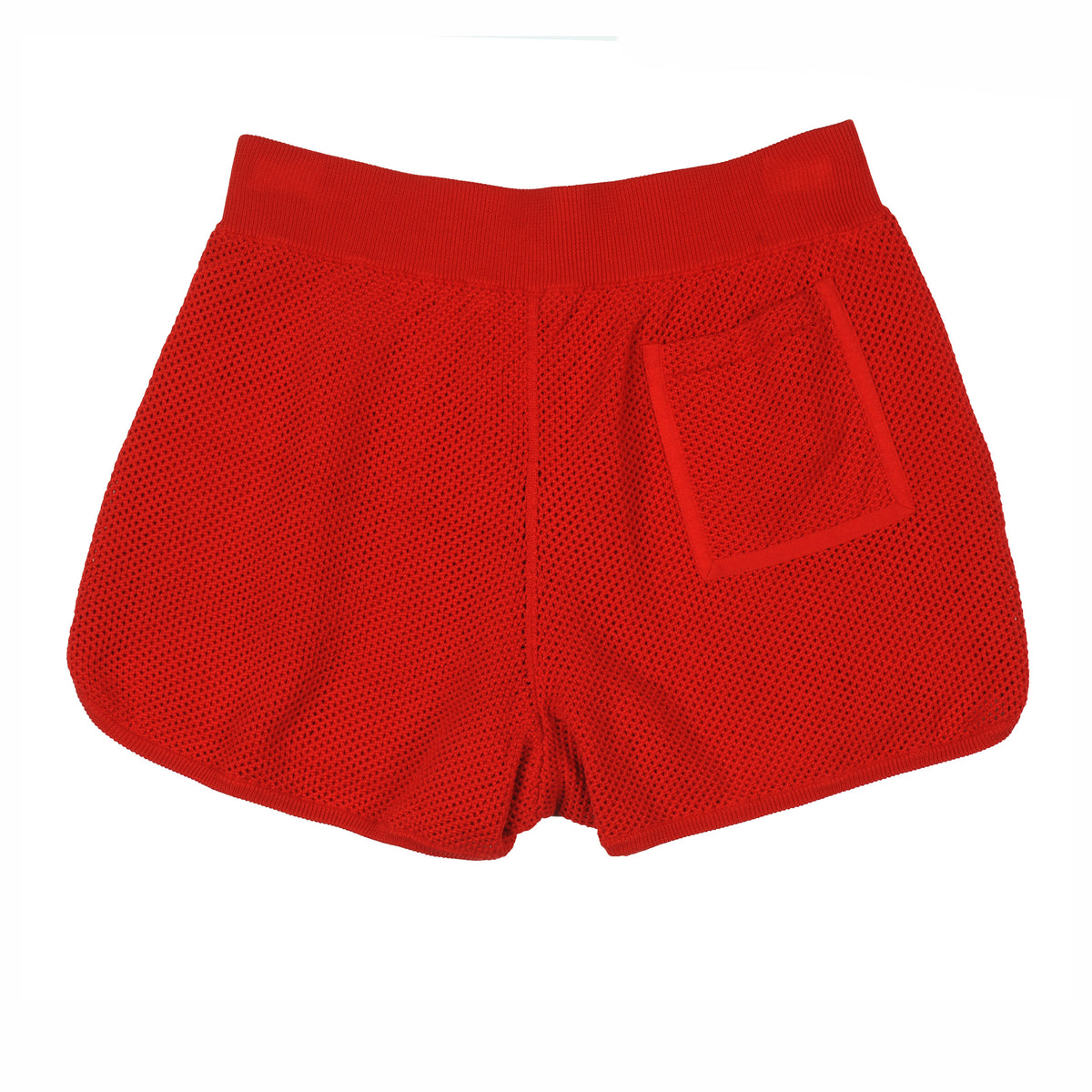 BRUNELLO CUCINELLI WOMEN'S RED MESH CASUAL SHORTS