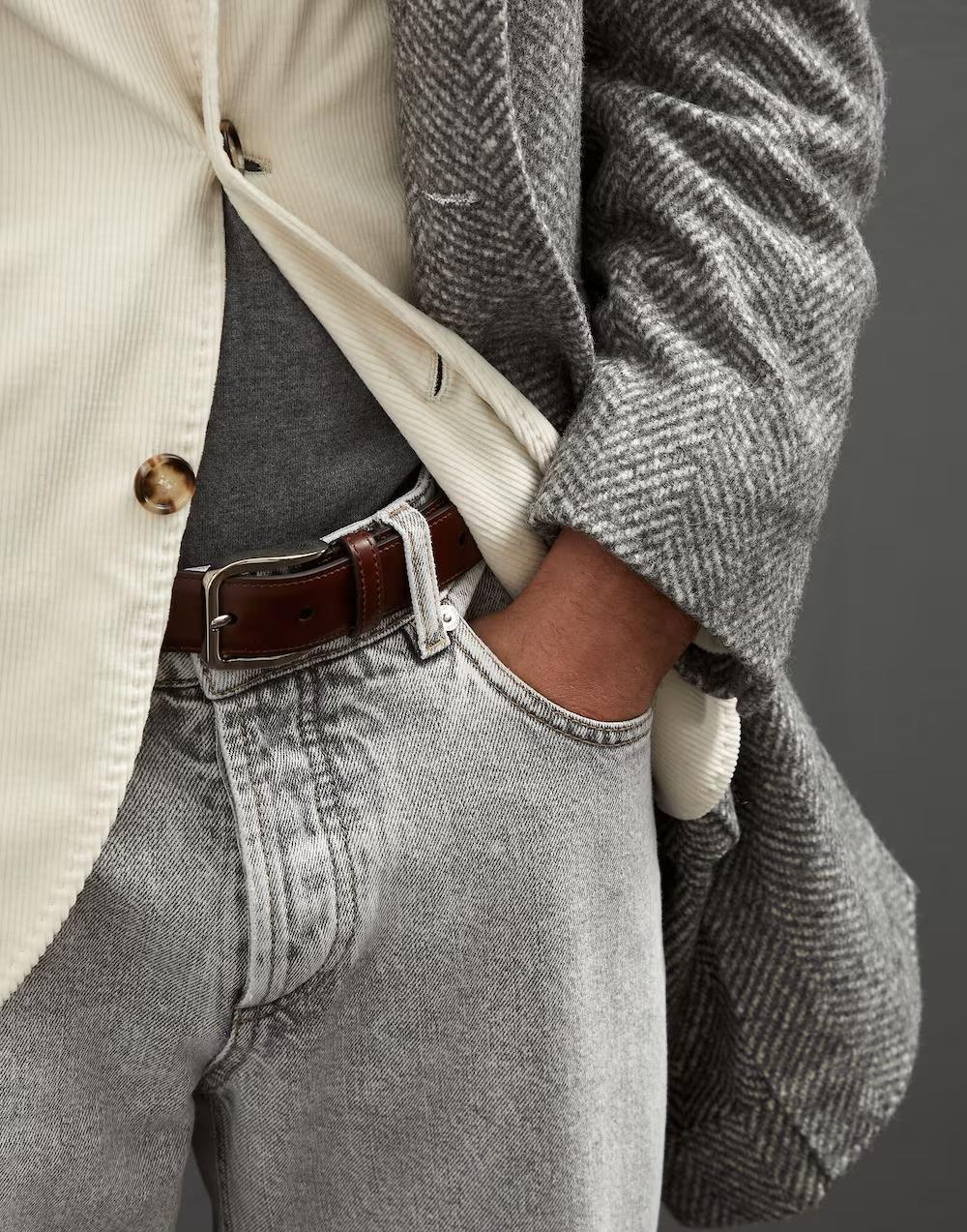 BRUNELLO CUCINELLI MEN'S BELT MAURN344_C8426 NWT