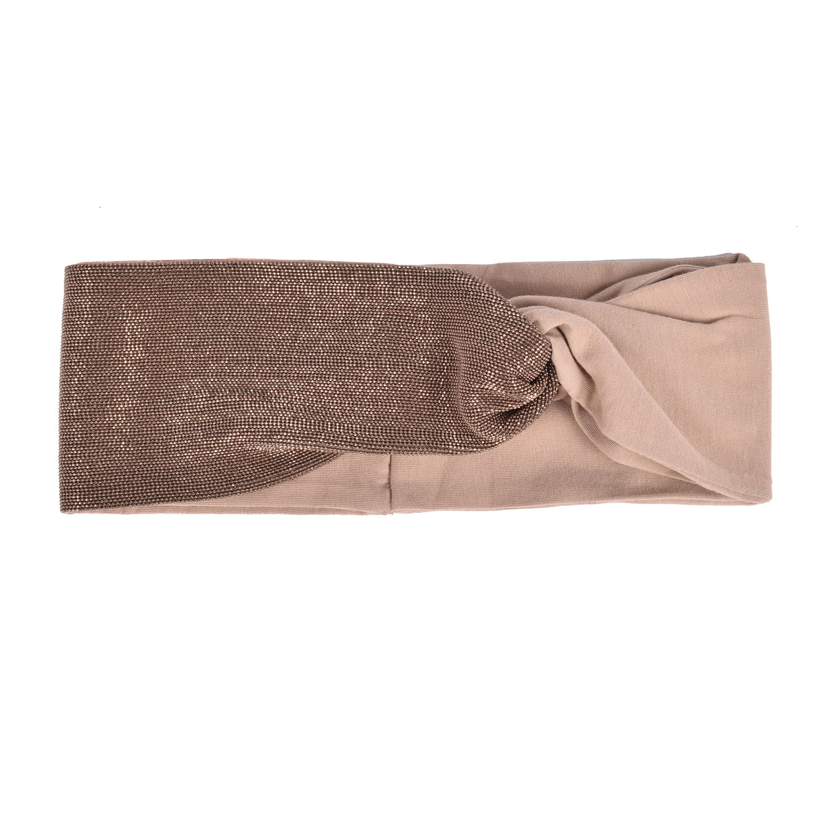 BRUNELLO CUCINELLI WOMEN'S ALMOND BEADED COTTON HEADBAND