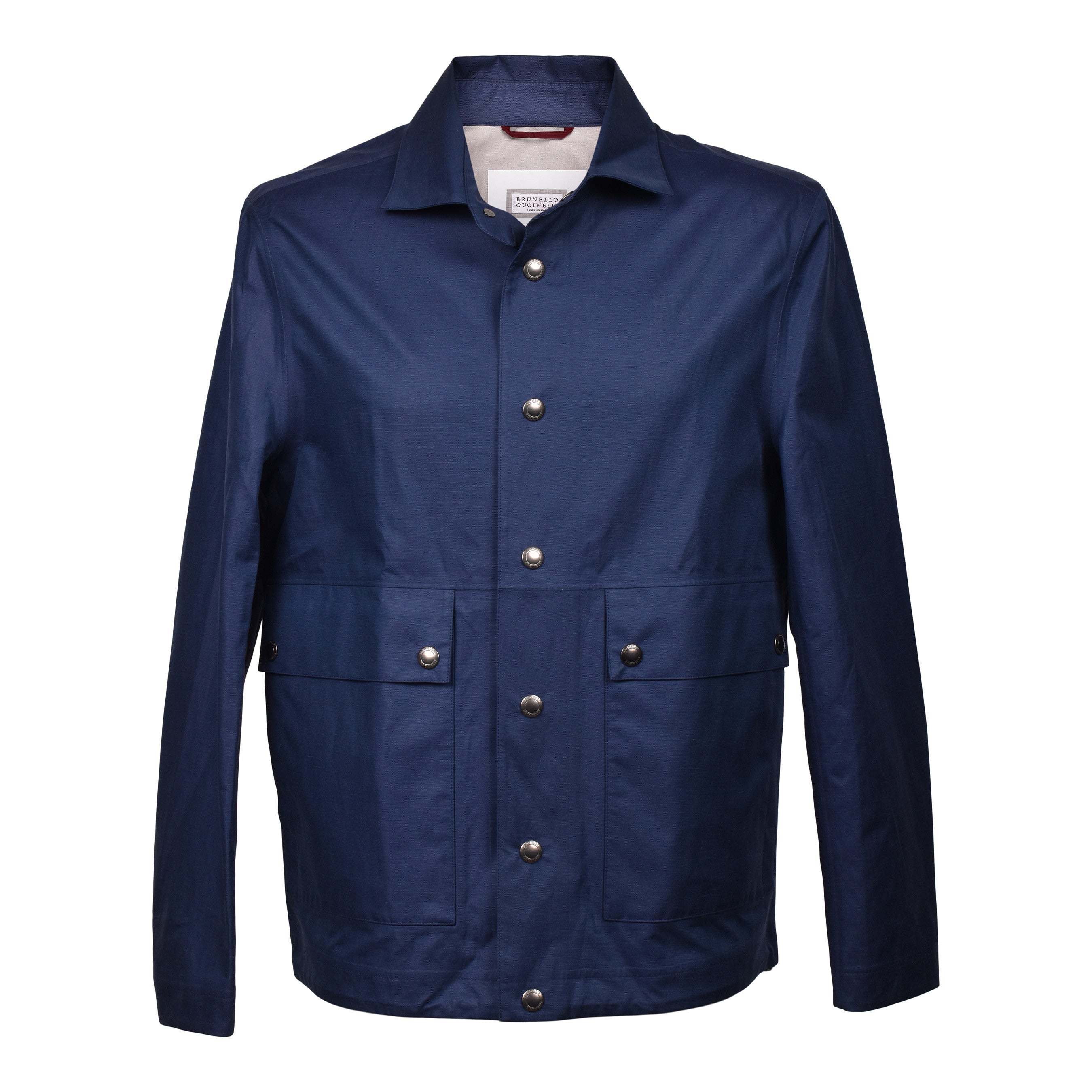 BRUNELLO CUCINELLI MEN'S SILK BLEND BUTTON DOWN JACKET/RAINCOAT NEW