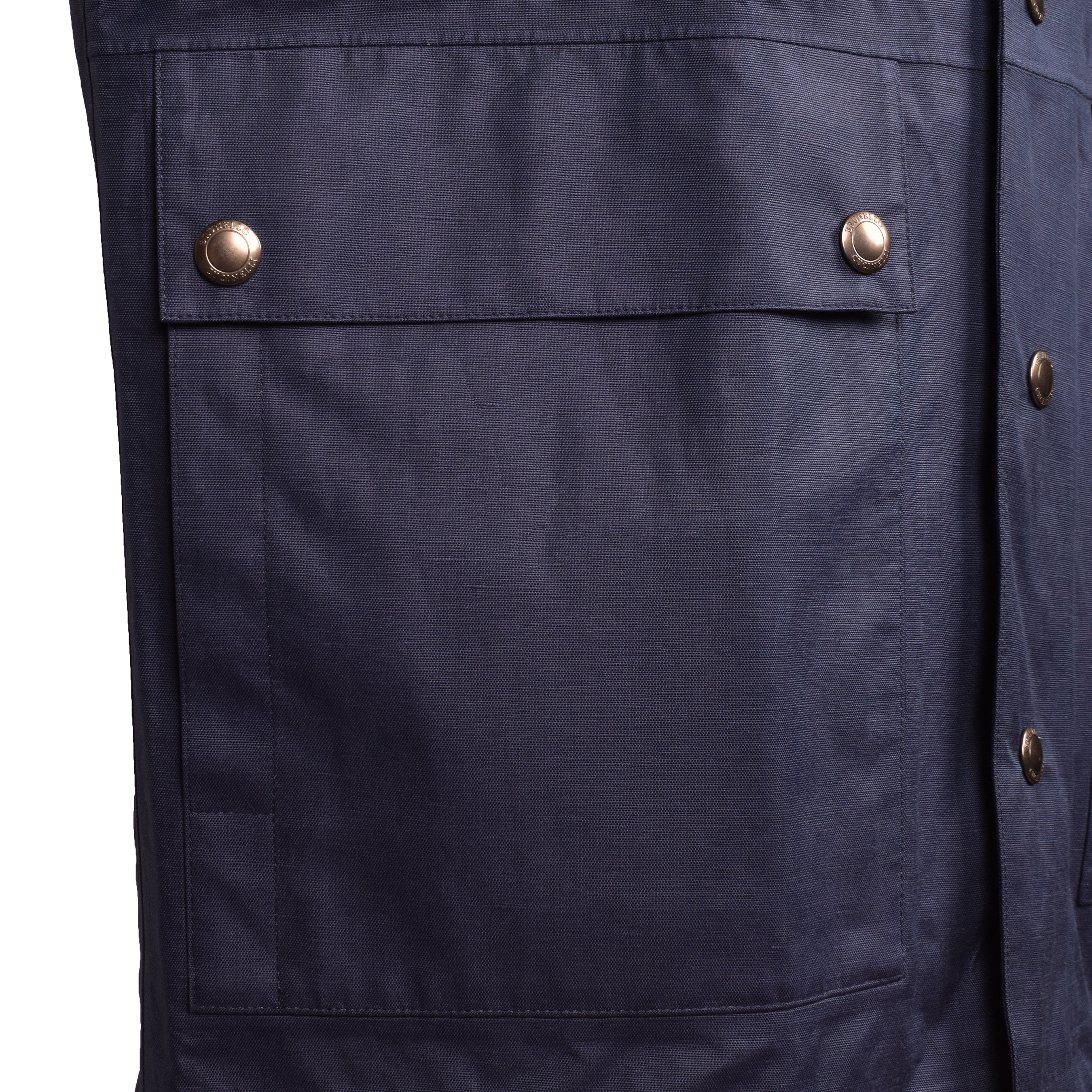 BRUNELLO CUCINELLI MEN'S SILK BLEND BUTTON DOWN JACKET/RAINCOAT NEW
