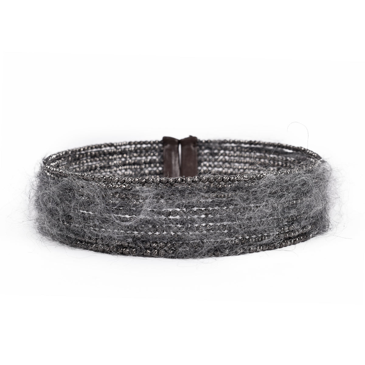 BRUNELLO CUCINELLI WOMEN'S MONILI BEAD AND WOOL CHOKER NECKLACE