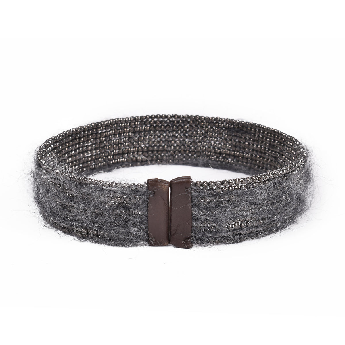 BRUNELLO CUCINELLI WOMEN'S MONILI BEAD AND WOOL CHOKER NECKLACE