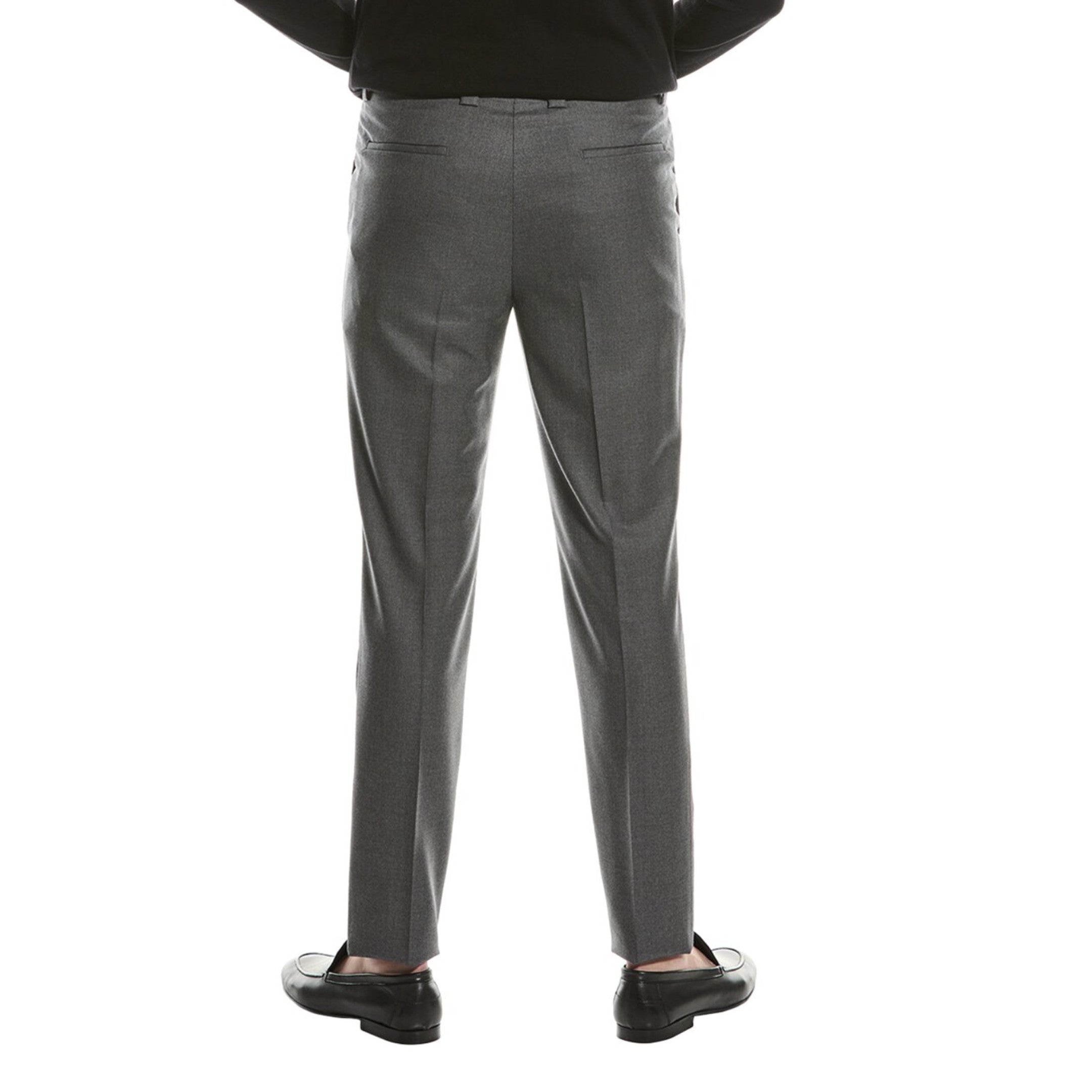 BRUNELLO CUCINELLI MEN'S 100% VIRGIN WOOL CASUAL GRAY PANTS/TROUSERS