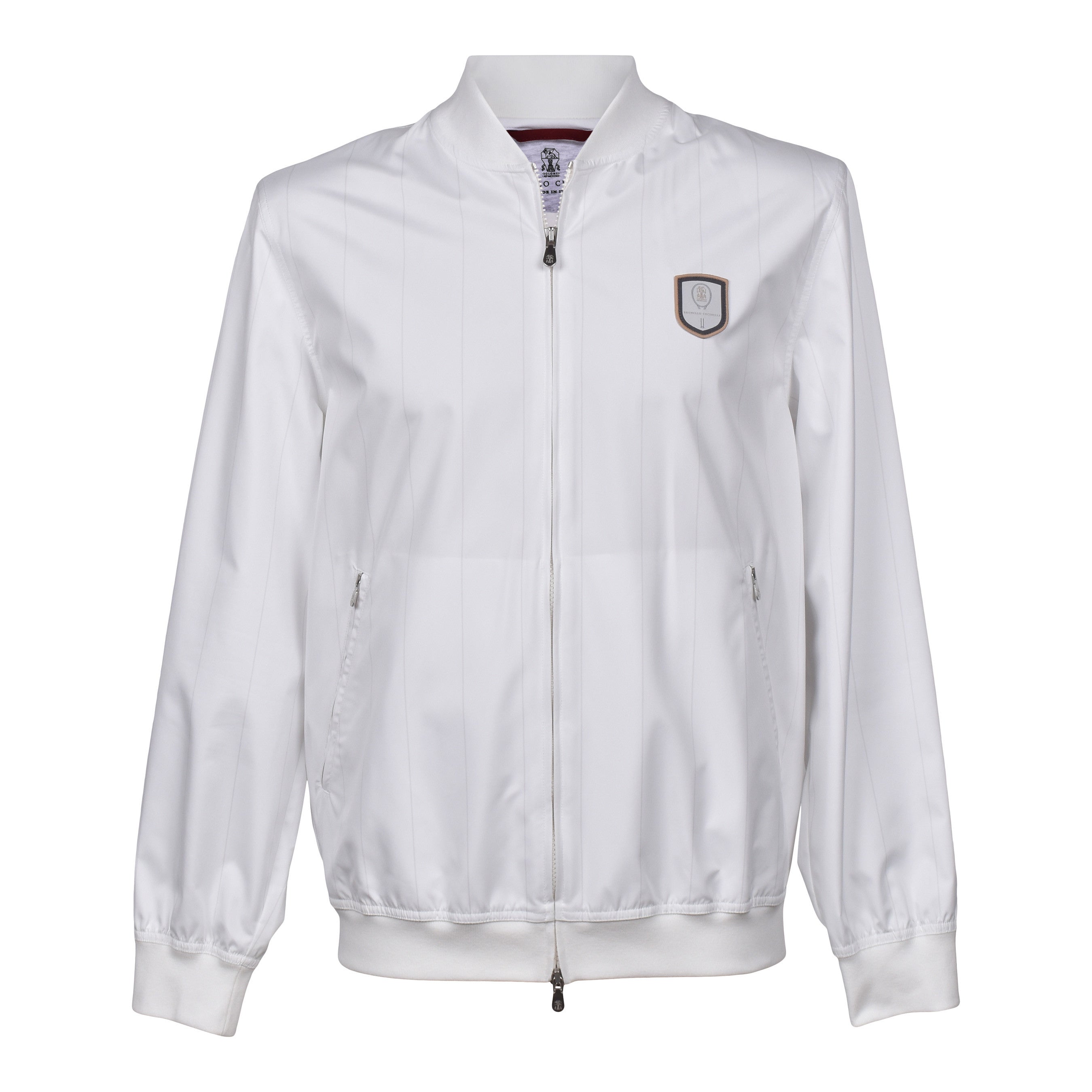 BRUNELLO CUCINELLI MEN'S ZIP UP ATHLETIC BASEBALL STYLE WINDBREAKER JACKET NEW